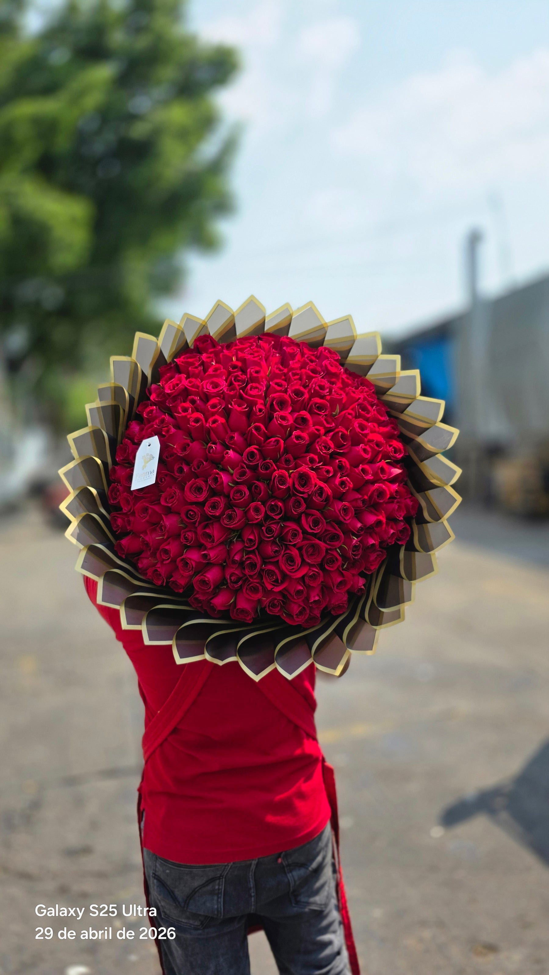Ramo de 200 rosas rojas